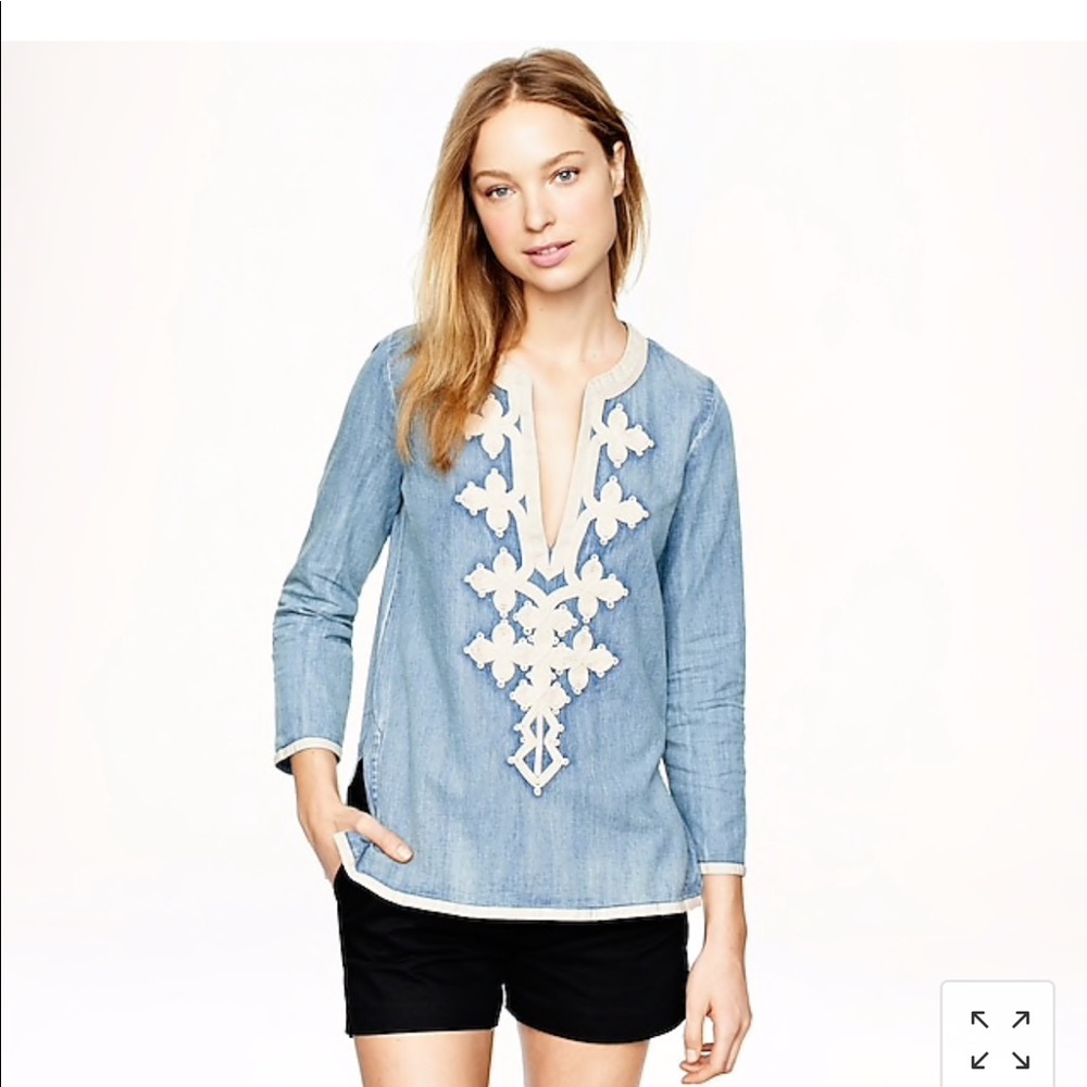 J.Crew chambray blouse